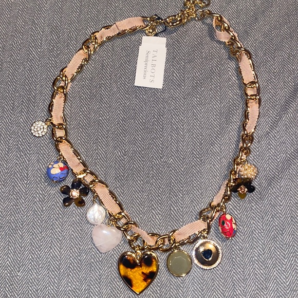 Talbots Jewelry - Talbots semi precious stones necklace with pink ribbon.